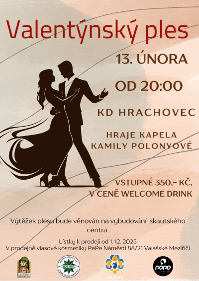 Valentýnský ples v Hrachovci